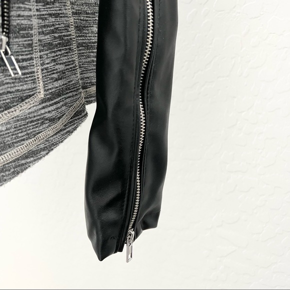 Blank NYC Drape Front Faux Leather Jacket - Picture 4 of 7